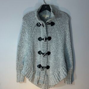 Michael Kors, Gray Toggle Knit Sweater size XS